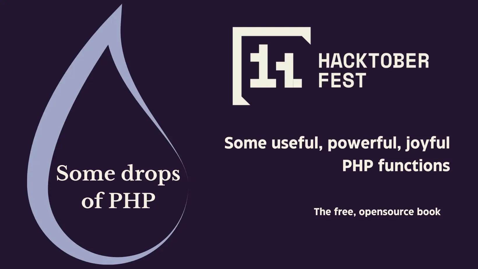 Some drops of PHP joins Hacktoberfest